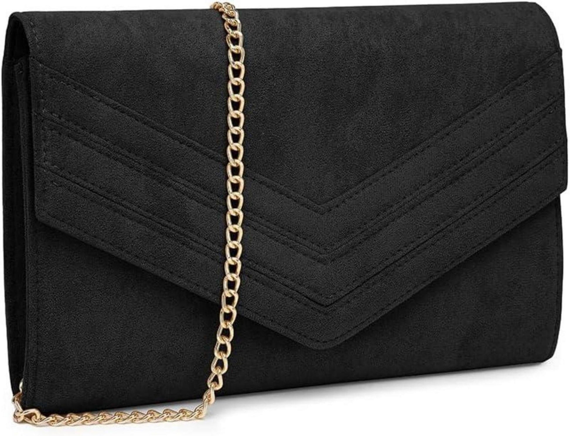 Clutch Elegant Abendtasche Brauttasche mit Kette für Hochzeit