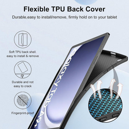 DLveer Samsung Galaxy Tab A9+ 11 Zoll Hülle - PU Leder+Soft