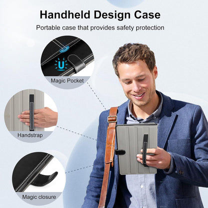 DLveer Samsung Galaxy Tab A9+ Plus 11'' Hülle PU Leder TPU