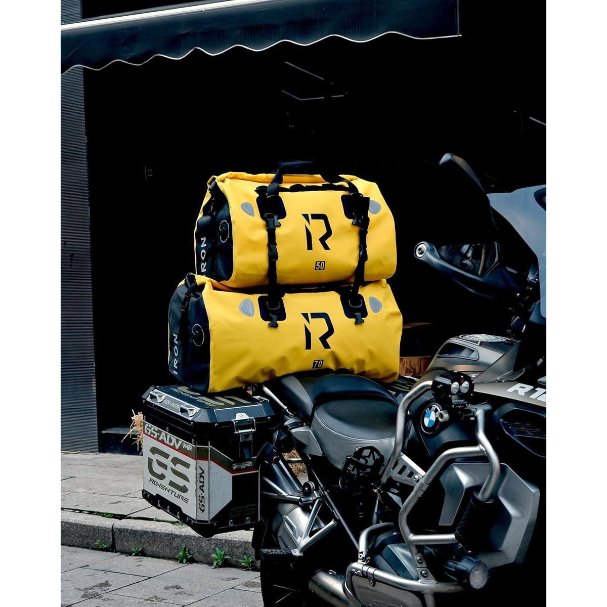 Motorrad Hecktasche 70L wasserdicht – Gepäckrolle für Touren