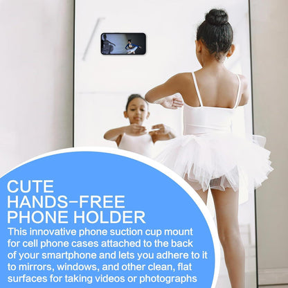 4er Pack Silikon Handyhalterung Saugnapfhalter Transparent Anti-Rutsch Smartphone Halter