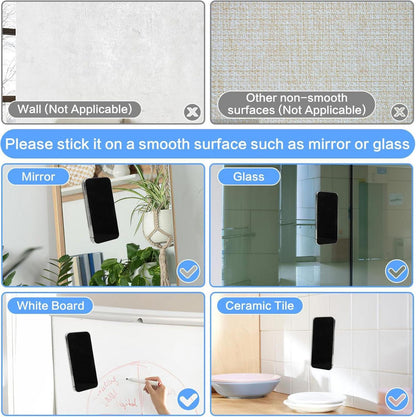 4 Stück Silikon Handyhalter Saugnapf Anti-Rutsch Transparent