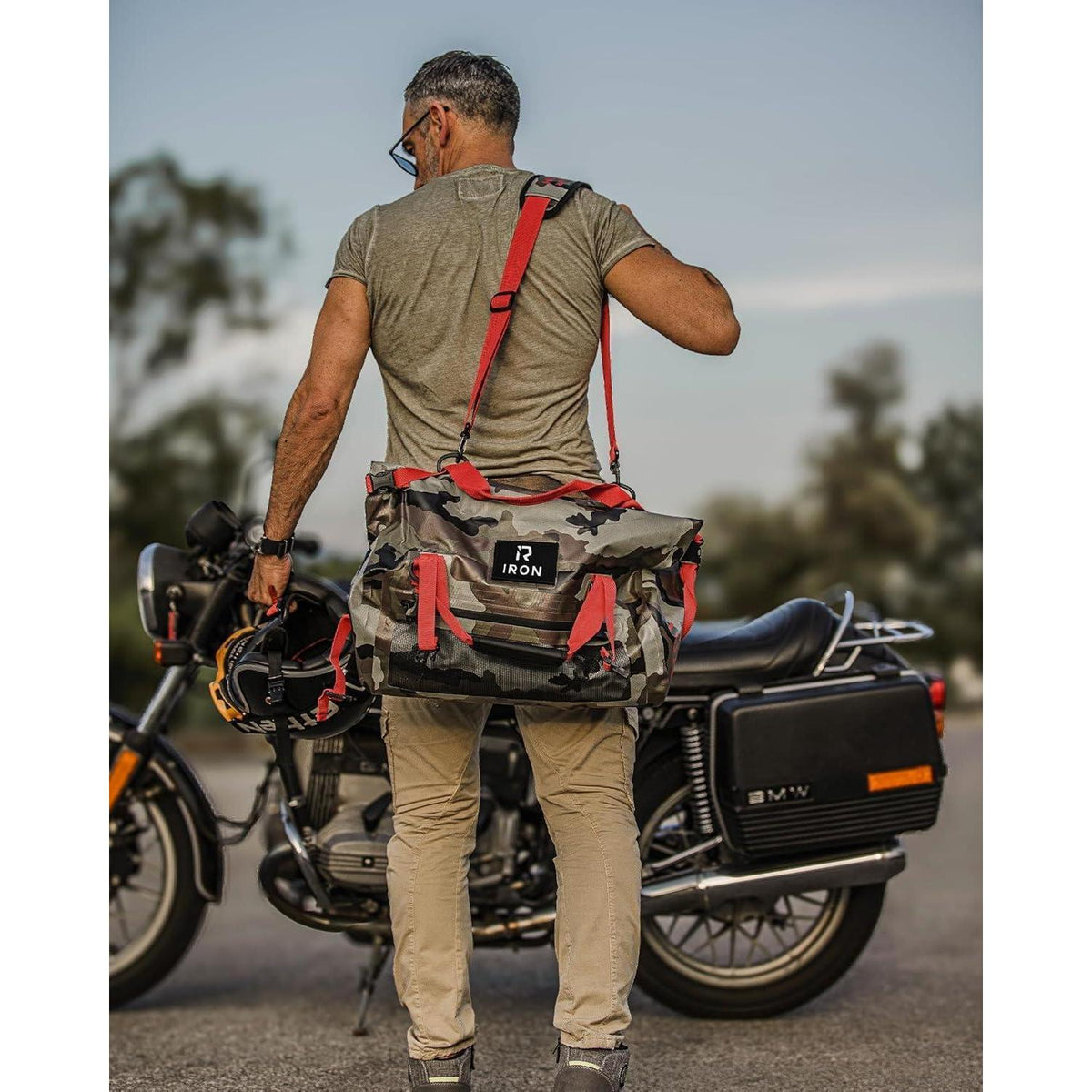 Motorrad Hecktasche 50L wasserdicht mit Rolltop