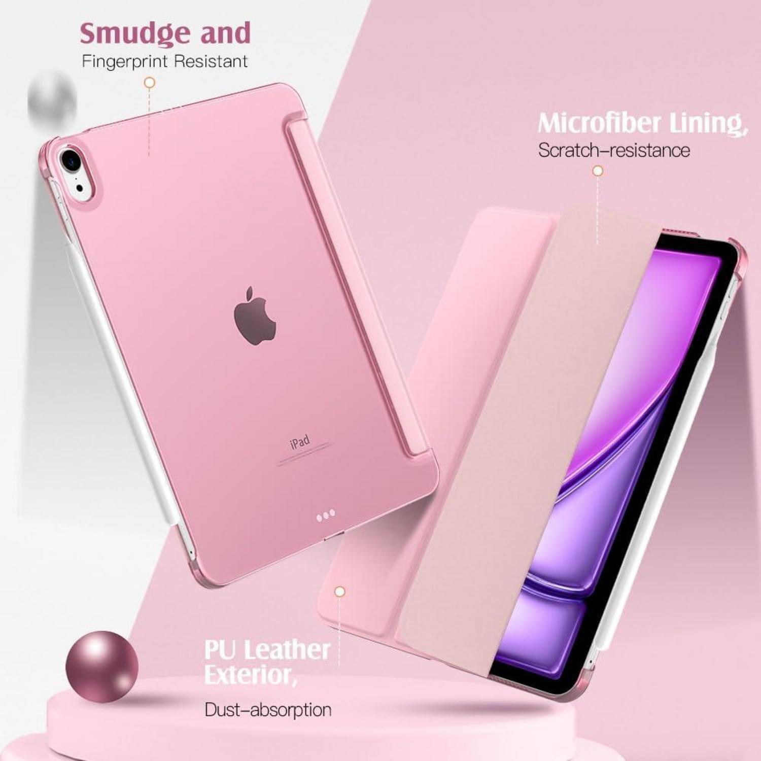 TiMOVO iPad Air 11 Zoll Hülle 2024 Transparent Capri Blau