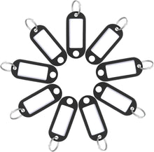 20er Pack Schlüsselanhänger Weichplastik Schwarz 5 cm