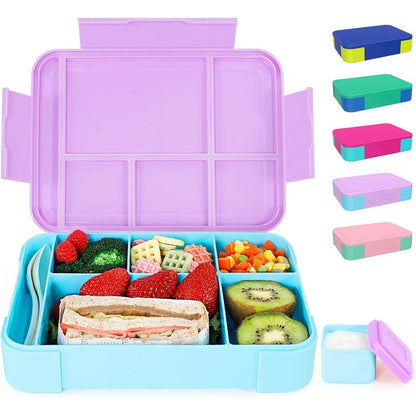 Brotdose Kinder mit Fächern 1330ml Auslaufsicher Lunchbox