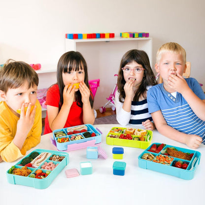 Brotdose Kinder mit Fächern 1330ml Bento Box Lunchbox Auslaufsicher