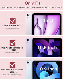 TiMOVO iPad Air 11 Zoll Hülle 2024, Schlanke Schutzhülle mit