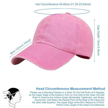 Retro Baseball Cap Unisex – Baumwoll-Basecap mit Schirm