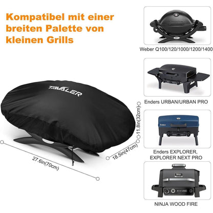 Grillabdeckung 600D Oxford für Weber