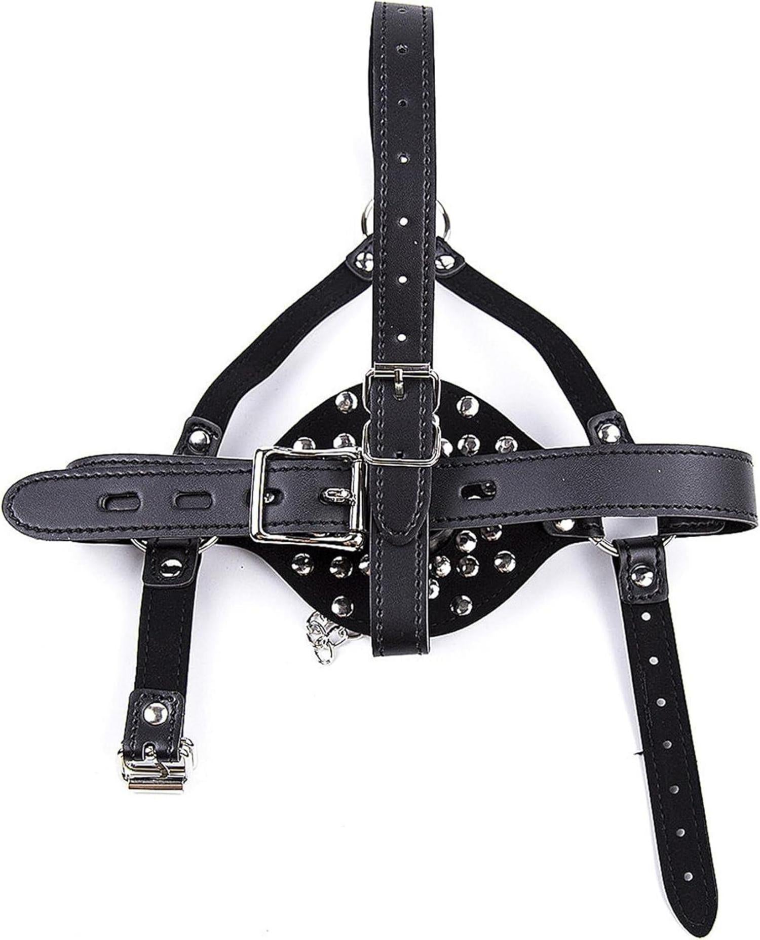 TUYMNI BDSM Mundknebel mit Nieten und Stacheln für SM Bondage-Spiele