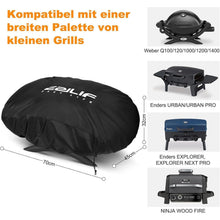 Grillabdeckung für Weber Q100/Q1000/Q120/Q1200/Q1400, 600D