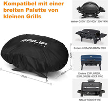 Grillabdeckung für Weber Q100/Q1000/Q120/Q1200/Q1400, 600D
