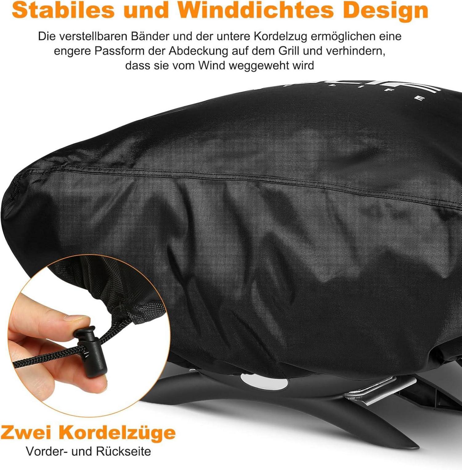 Grillabdeckung Weber Q100/Q120/Q1400 600D Oxford Gewebe 70x45cm