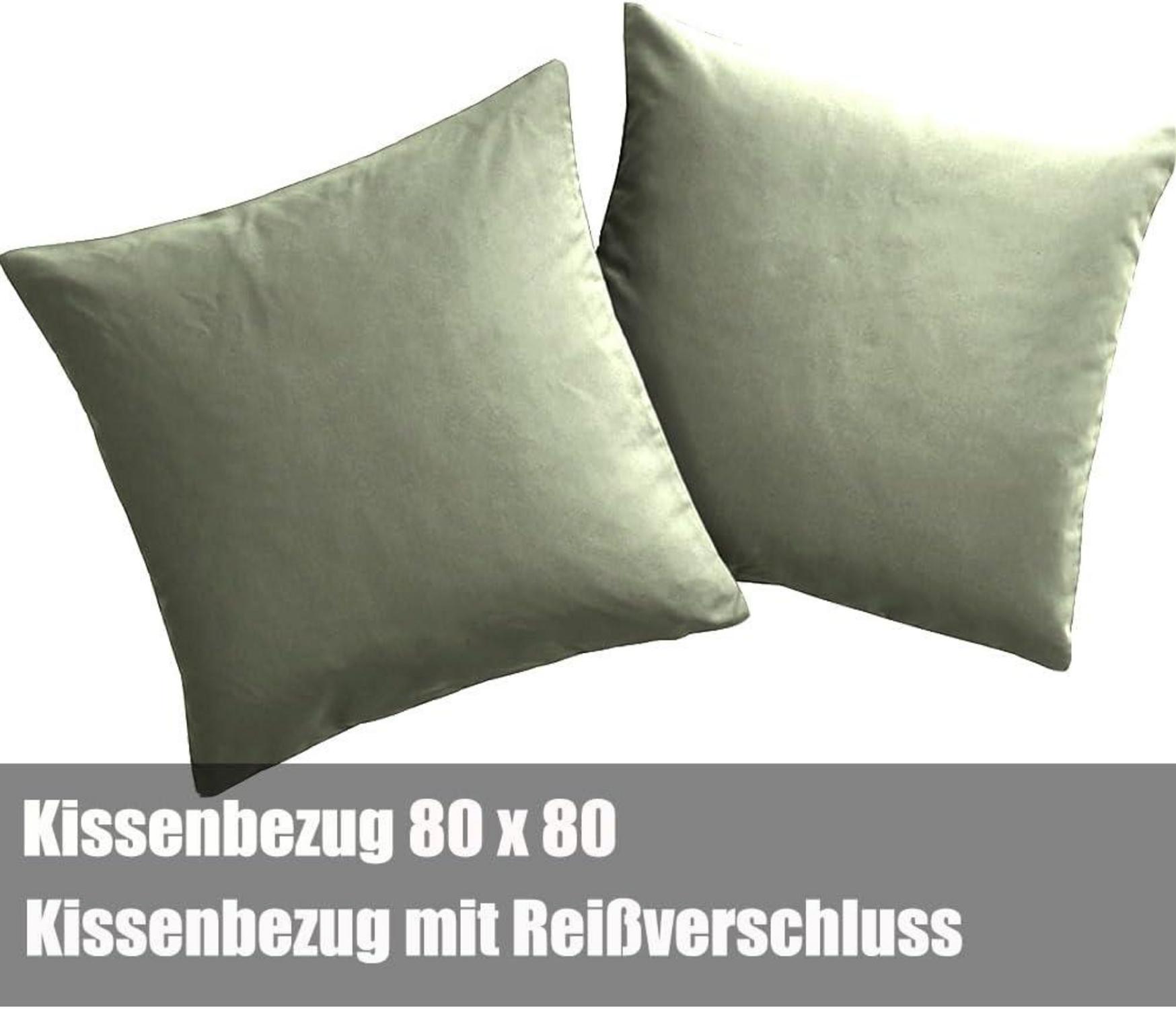 Bettwäsche 200x200 Salbeigrün Mikrofaser Bügelfrei Knitterfrei 2er Set