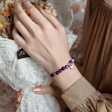 Naturstein Armband Herz Anhänger Perlenarmband Geschenk Mama