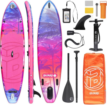 Aufblasbares Paddelbrett mit Zubehör - Stand-Up-Paddle-Board