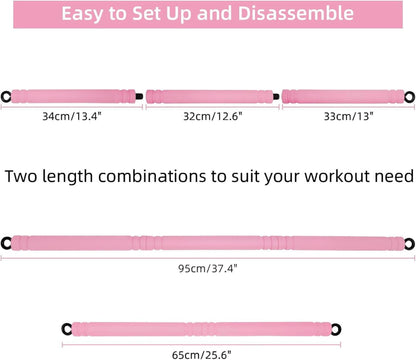 Topfinder Widerstandsbänder Stange Pilates Bar Resistance
