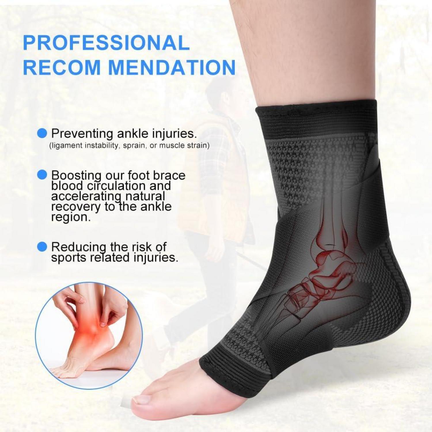 ACWOO Sprunggelenkbandage 2er-Pack Einstellbar Atmungsaktiv