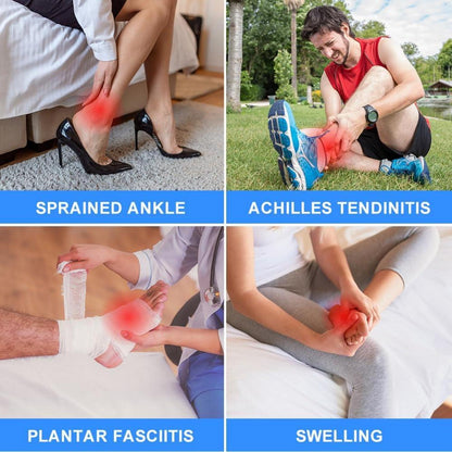 2er-Pack Einstellbare Sprunggelenkbandage, Atmungsaktiv & Flexibel