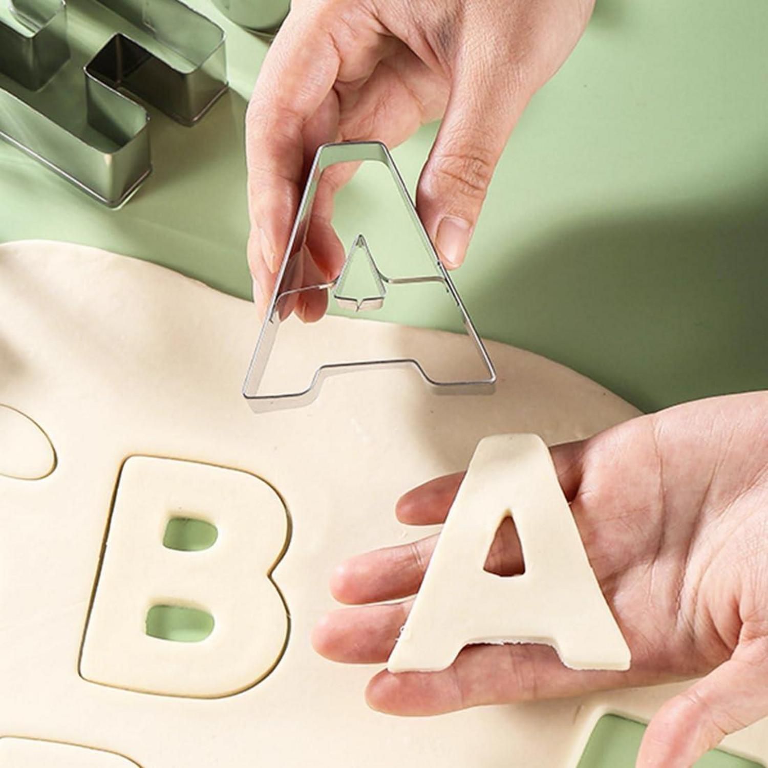 Ausstechform Schulanfang 9-teilig Edelstahl ABC 123 Plätzchen Cookie Cutter