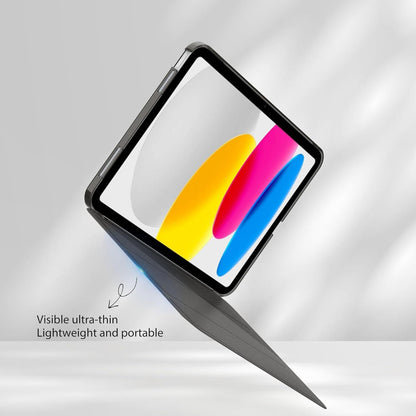 EasyAcc iPad 10.9 Zoll A2757/A2777 Hülle Dunkelgrau Transparent Ultra Dünn Schutzhülle