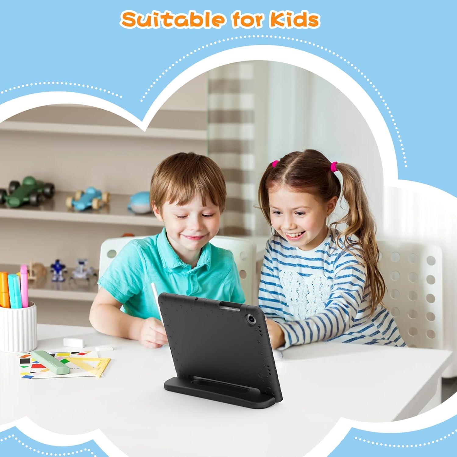 Kinder Hülle für Samsung Galaxy Tab A9+ Plus 11 Zoll 2023 Schwarz