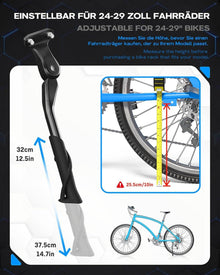 Fahrradständer 24-29 Zoll höhenverstellbarer Seitenständer 4