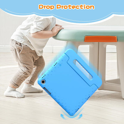 Kinderhülle für Samsung Galaxy Tab A9+ Plus 11 Zoll 2023 - Stoßfeste Hülle mit Griff Ständer, Himmelblau