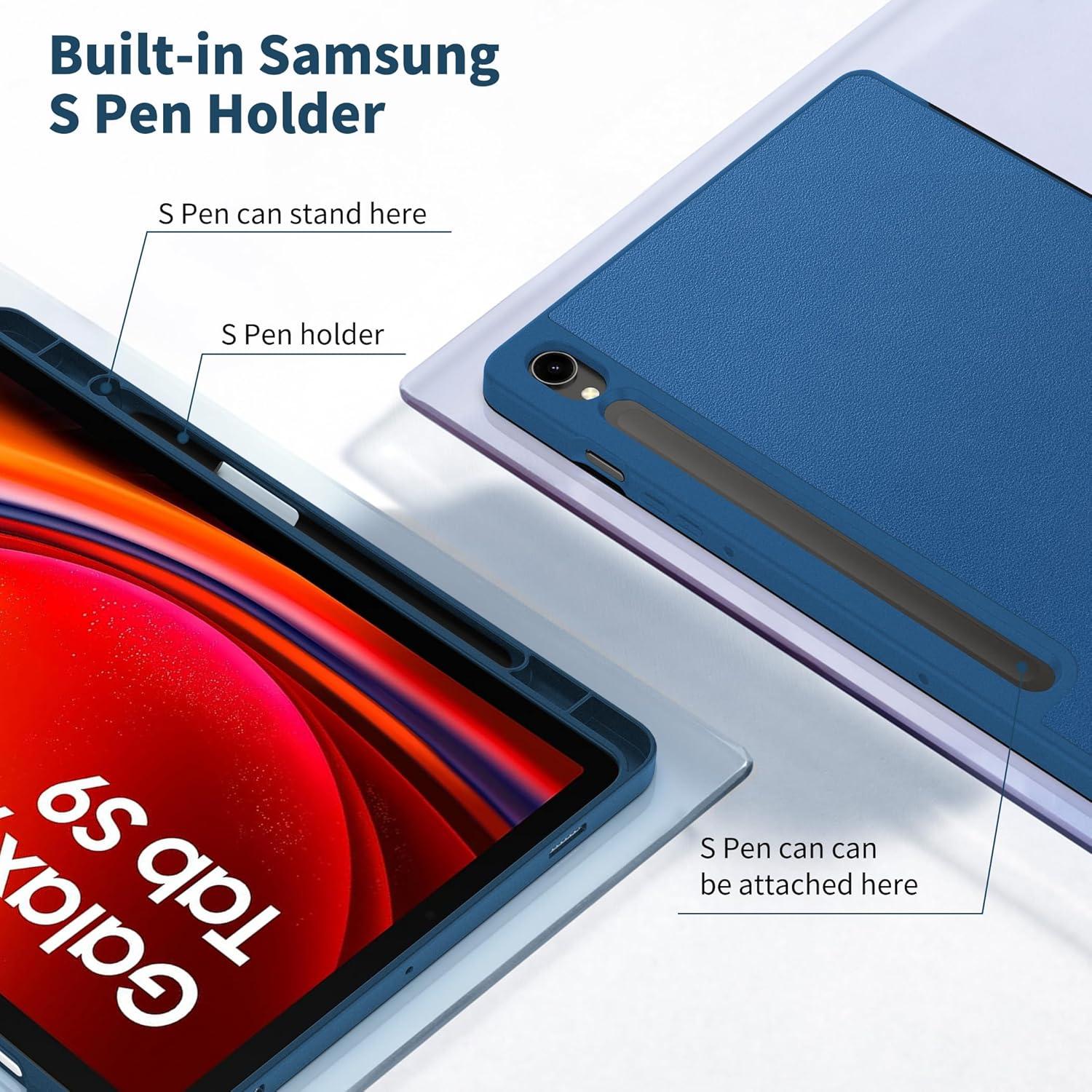 Hülle Samsung Galaxy Tab S9 FE 10.9 Zoll S9 2023 11 Zoll Meerblau