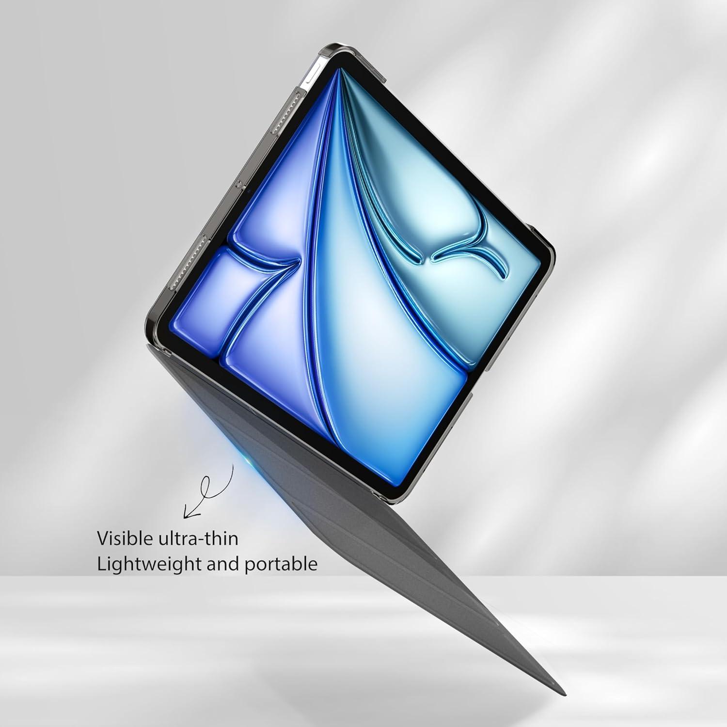 iPad Air 11 Zoll Hülle - Ultra Dünn Leicht Transluzent Frosted Auto Schlafen/Wachen