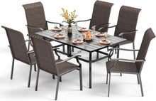 Rattan Gartenmöbel Set 7-teilig für Balkon und Terrasse