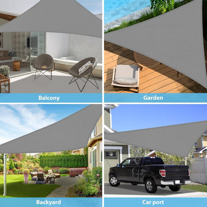 Sonnensegel Dreieckig 3x3m UV Schutz Wasserdicht Sonenschutz