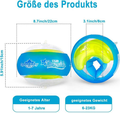 Schwimmflügel Kinder Schwimmhilfe Baby 3 Airbags Schwimmring 6-24 Kg