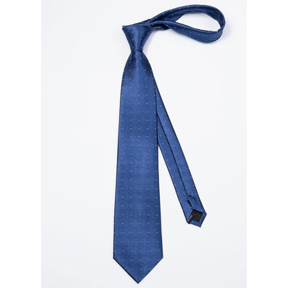 Krawatte Herren Hochzeit Punkte Einstecktuch Set Blaugrün