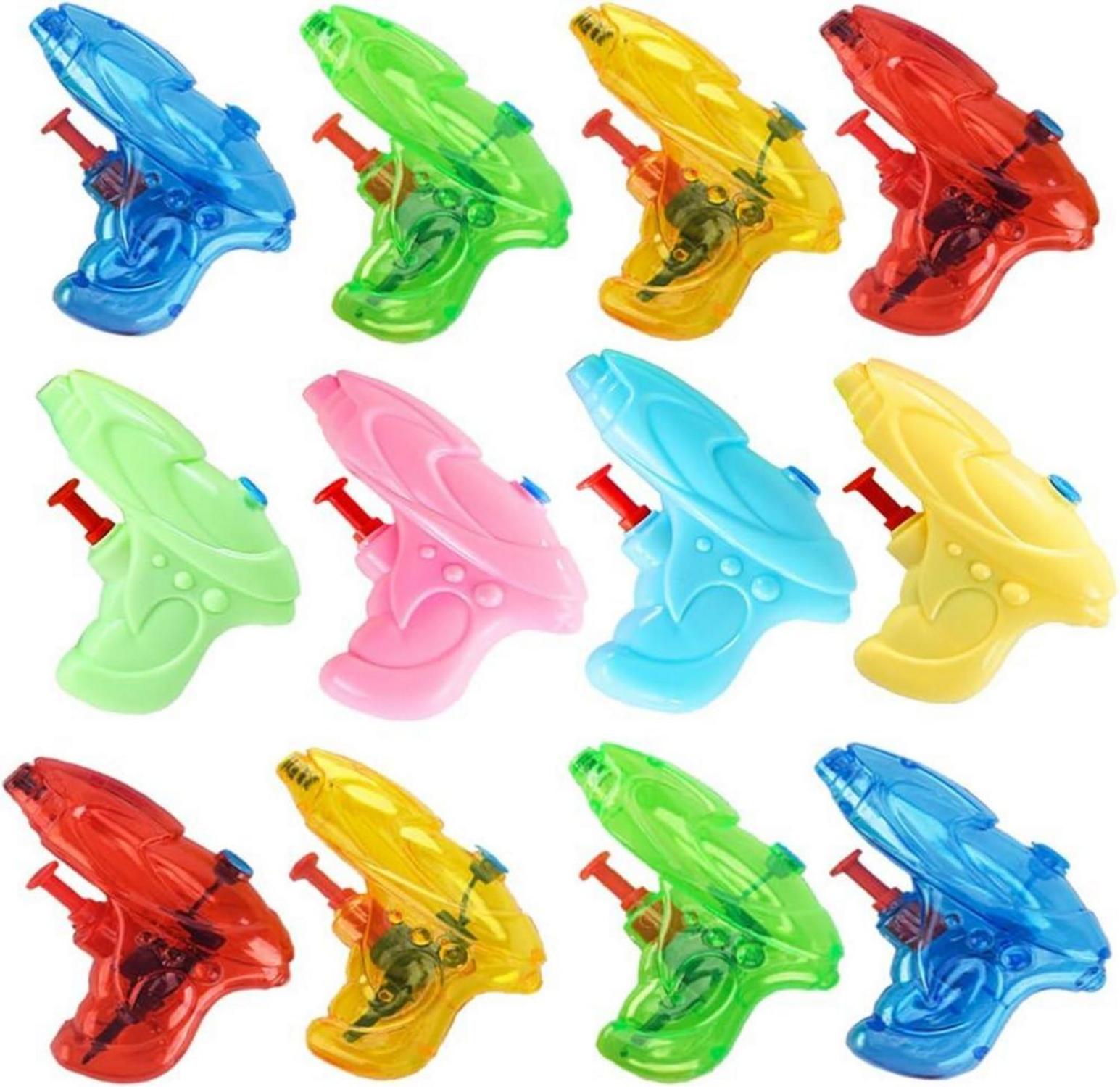 12er Set Kleine Wasserpistolen Mini Spritzpistole für Kinder - Sommer
