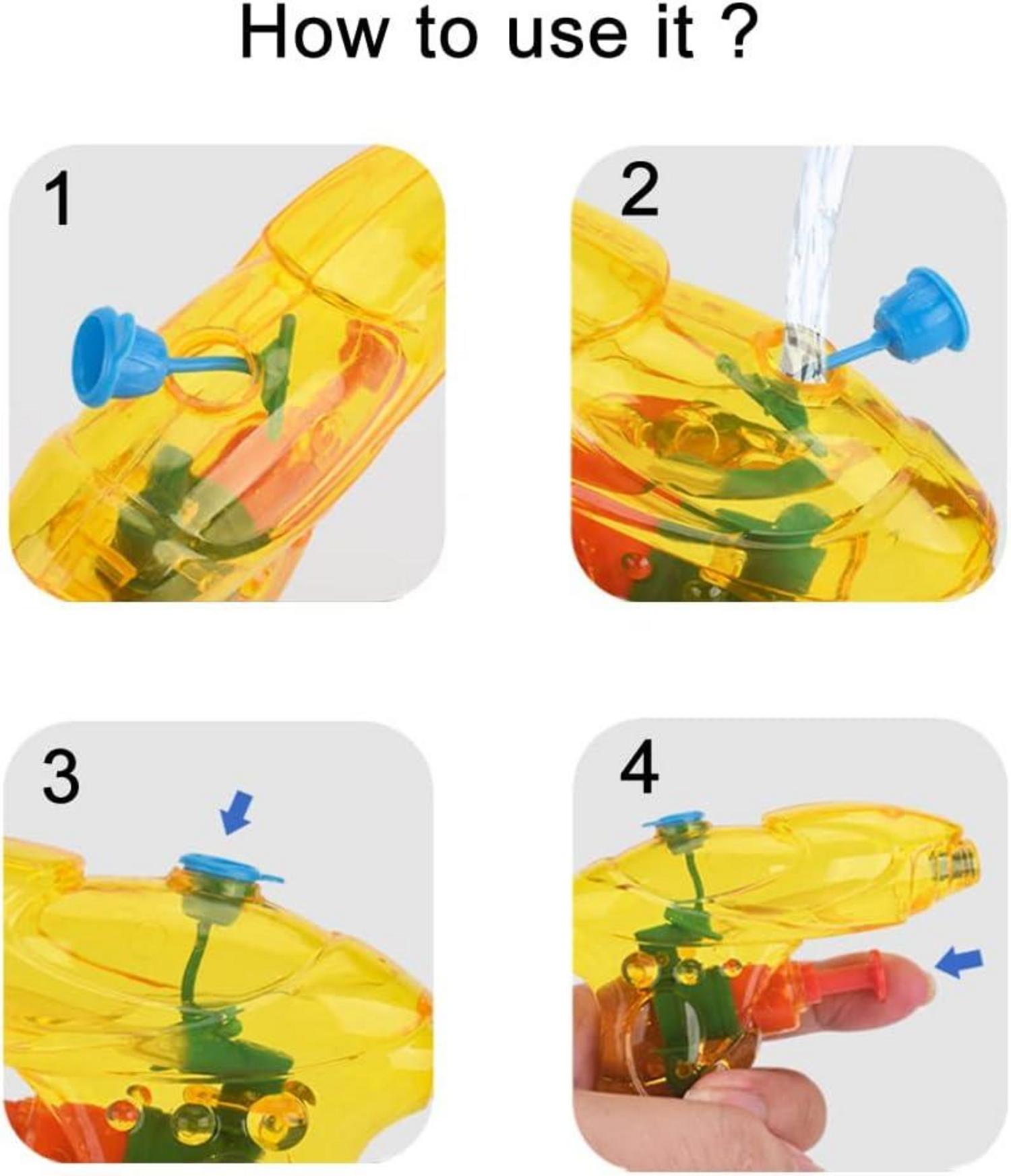 12er Set Mini Wasserpistole für Kinder - Sommer Spielzeug Garten Pool Party