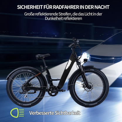 E-Bike Akku Schutzhülle mit Reflektoren – Universell & Wetterfest