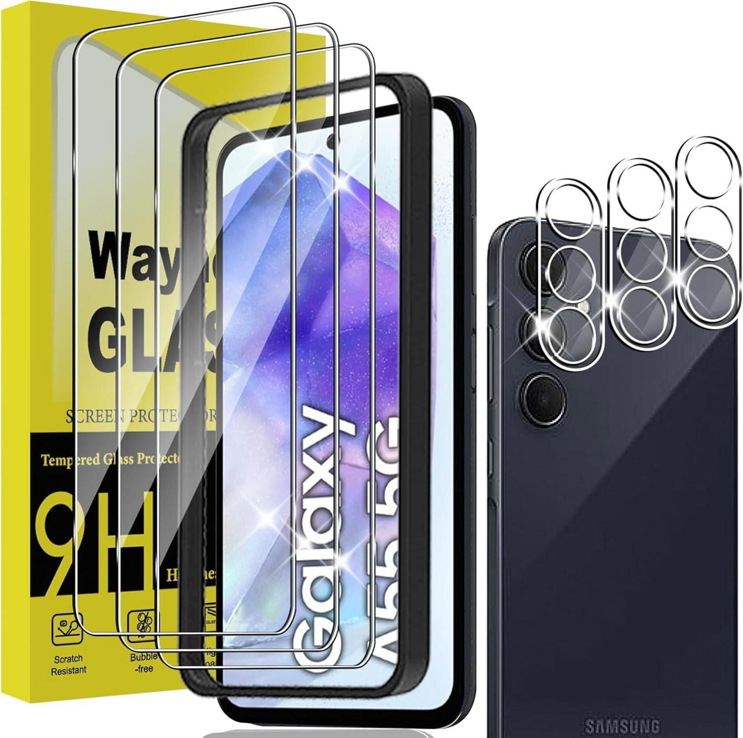 Schutzfolie Samsung Galaxy A55 5G Panzerglas Rahmen 9H Härte