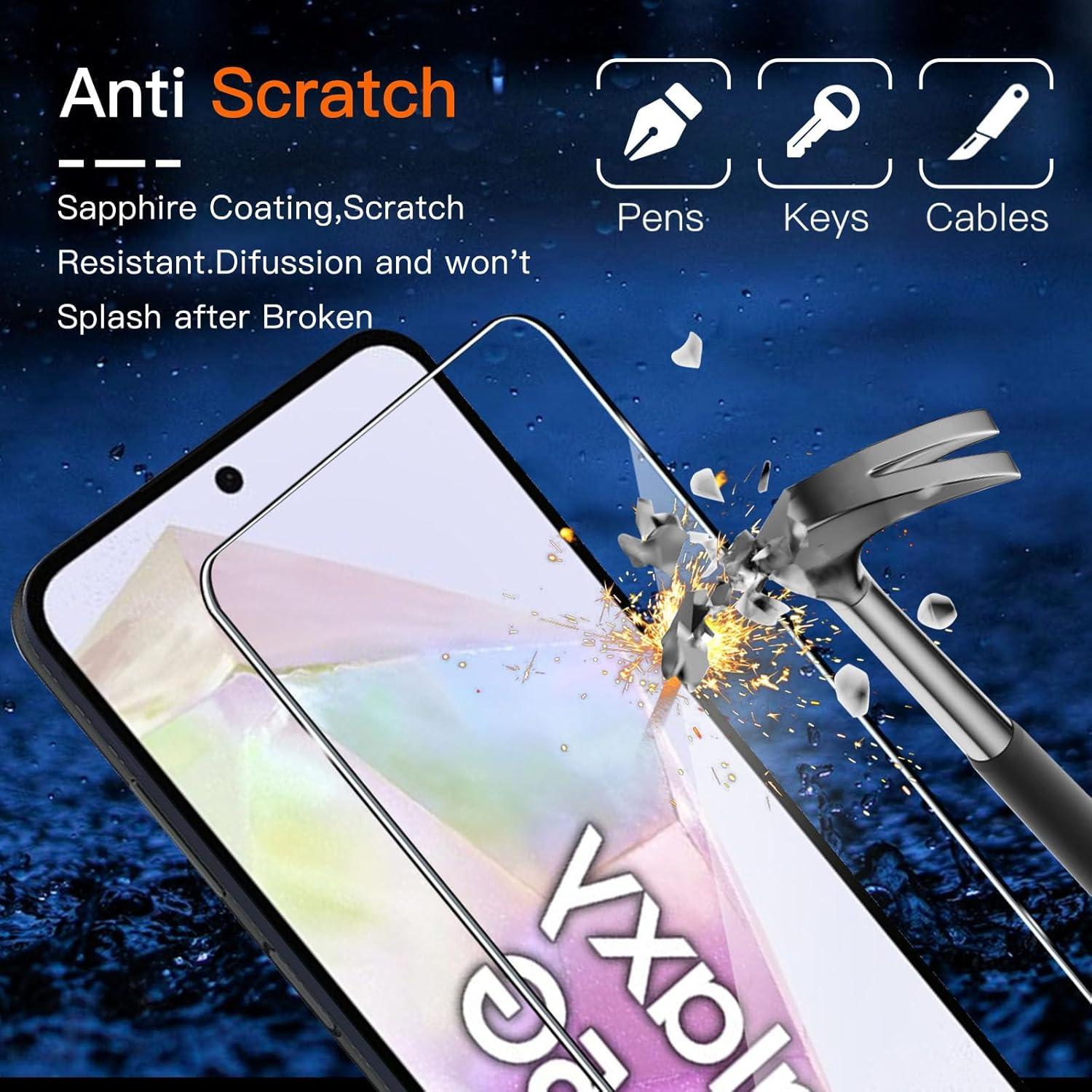 Schutzfolie Panzerglas Samsung Galaxy A35 5G 3 Stk. Panzer Schutz