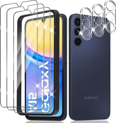 Schutzfolie Samsung Galaxy A15 Panzerglas 3 Stk Anti-Kratz 9H HD