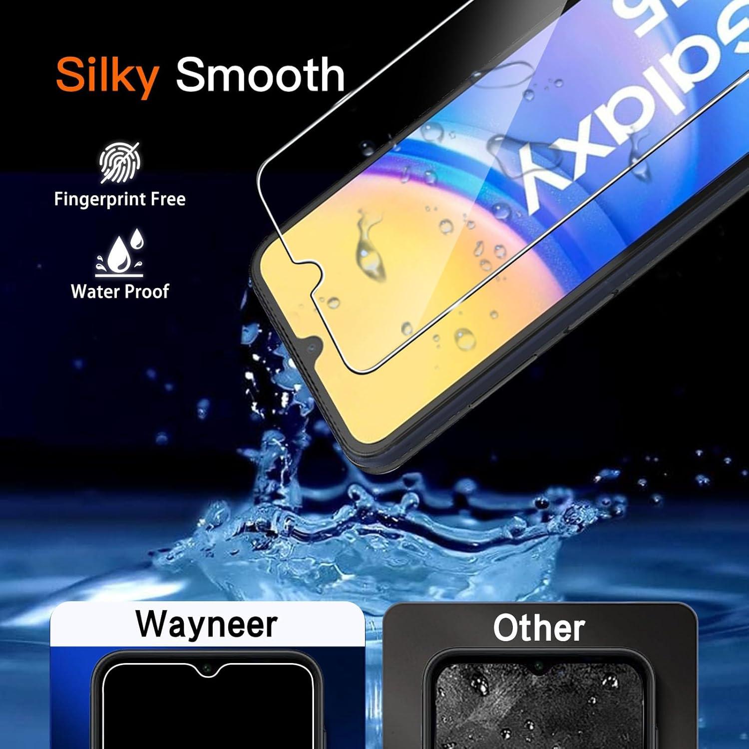 Schutzfolie Samsung Galaxy A15 Panzerglas 3 Stück Panzerglas Kameraschutz Anti-Kratzfolie