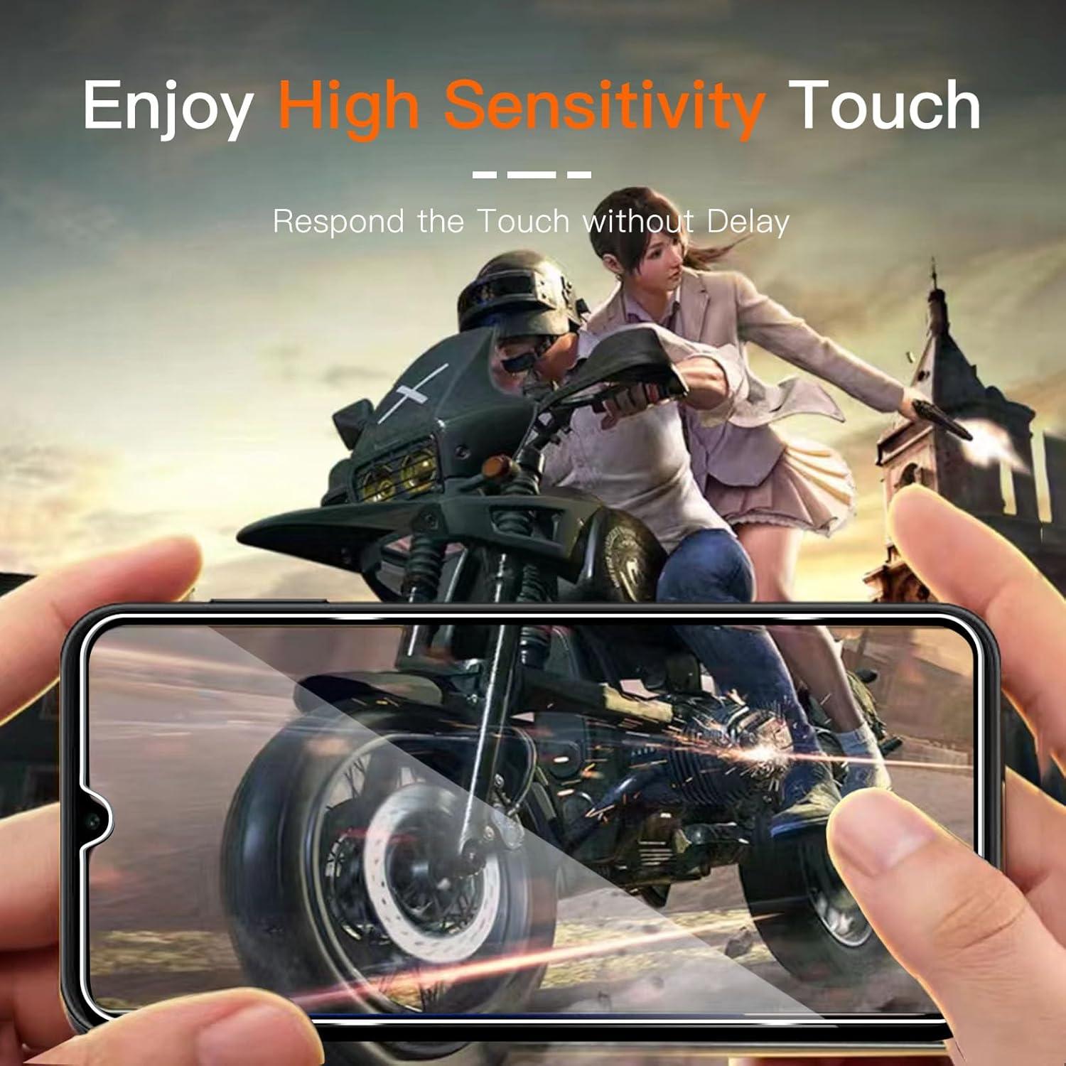 Schutzfolie Samsung Galaxy A15 Panzerglas Rahmen Kameraschutz 9H HD