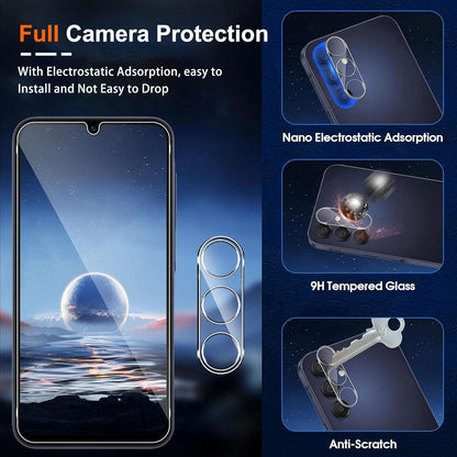 Wayneer Panzerglas Schutzfolie für Samsung Galaxy A15 - 6 tlg. Set