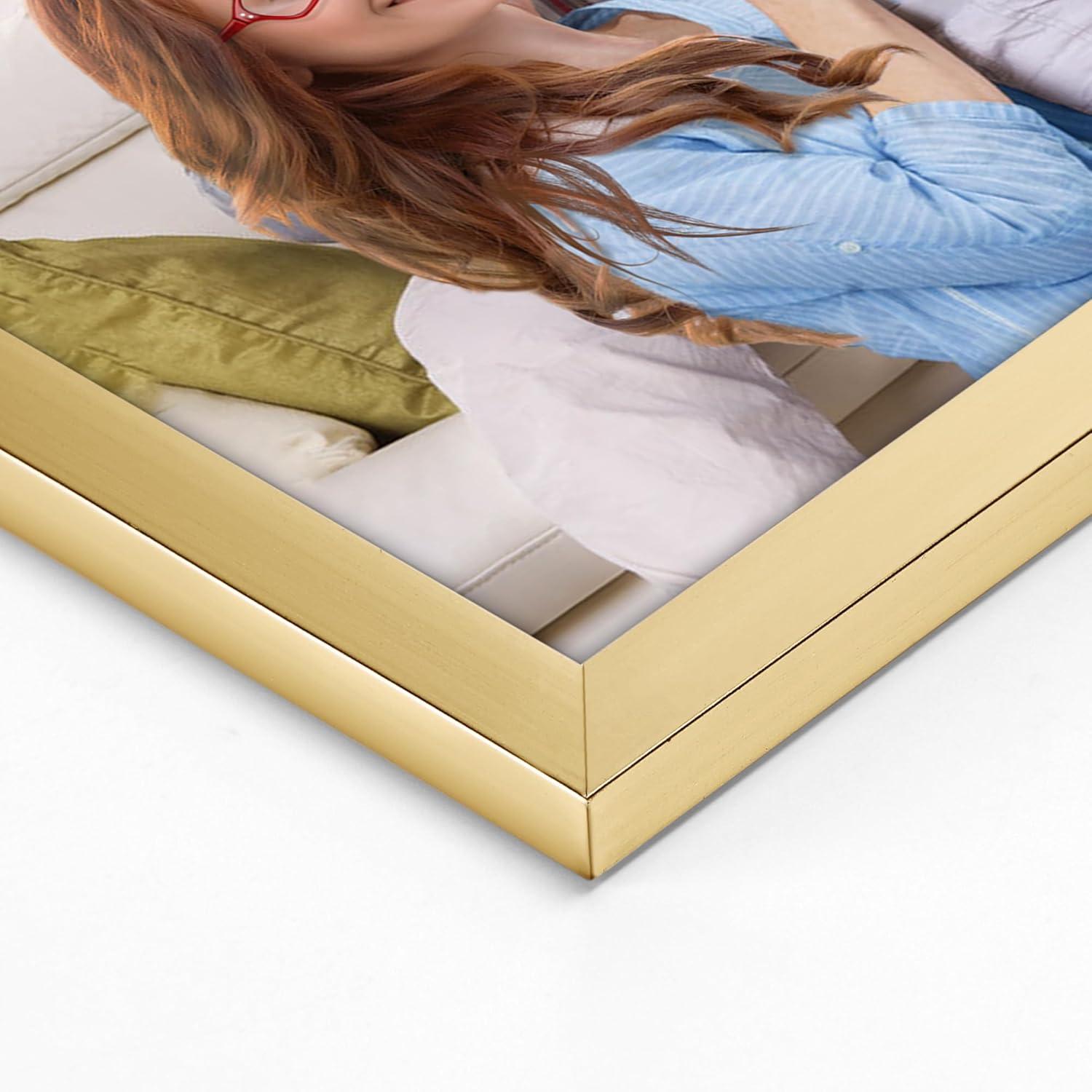 Gold Bilderrahmen A4 für Fotos, Bilder und Kunstwerke