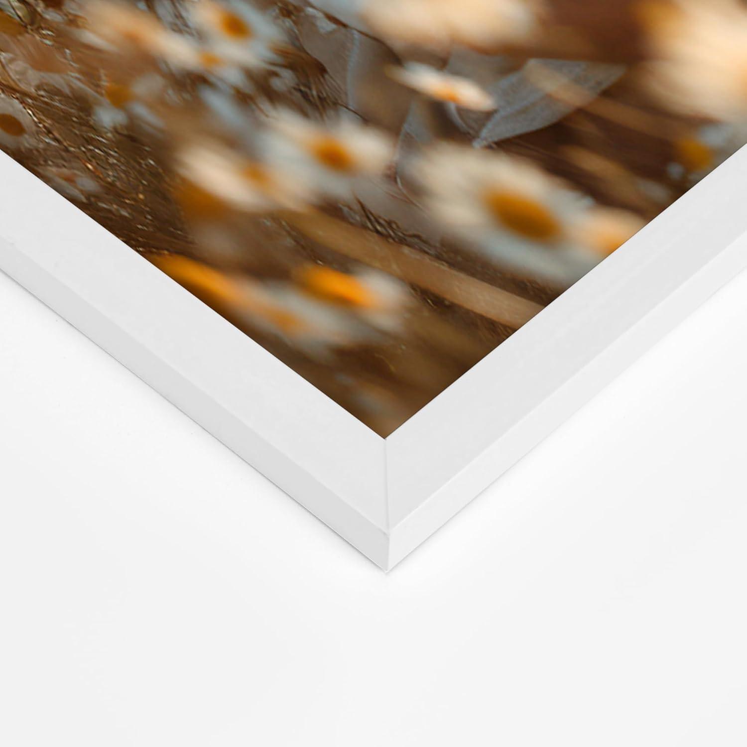 Weißer Fotorahmen A3 30x42 cm für Wandmontage - Großer Bilderrahmen