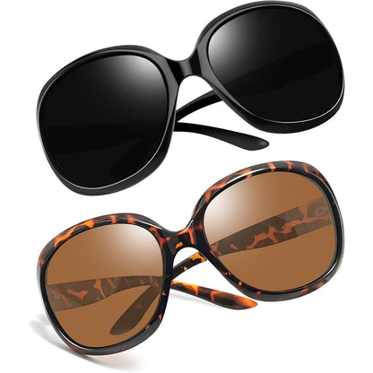 Übergroße Damen Sonnenbrille polarisiert UV400, modern & stilvoll