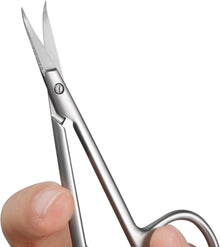 Präzisions-Nagelhautschere mit gebogener Spitze – Professioneller
