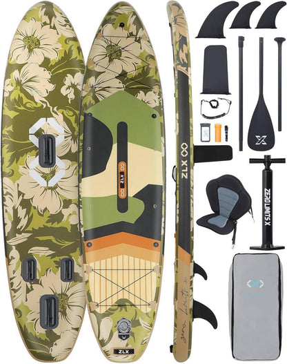 ZLX 350 cm Aufblasbares Stand Up Paddle Board Premium SUP für alle