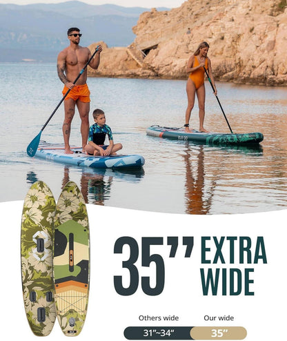 Aufblasbares Stand Up Paddle Board 350cm Premium SUP Board Stabil Rutschfest